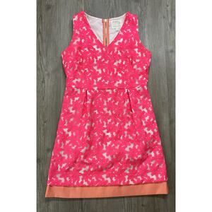 Sail To Sable Bright Pink Floral Sleeveless Dress Women’s Size 10